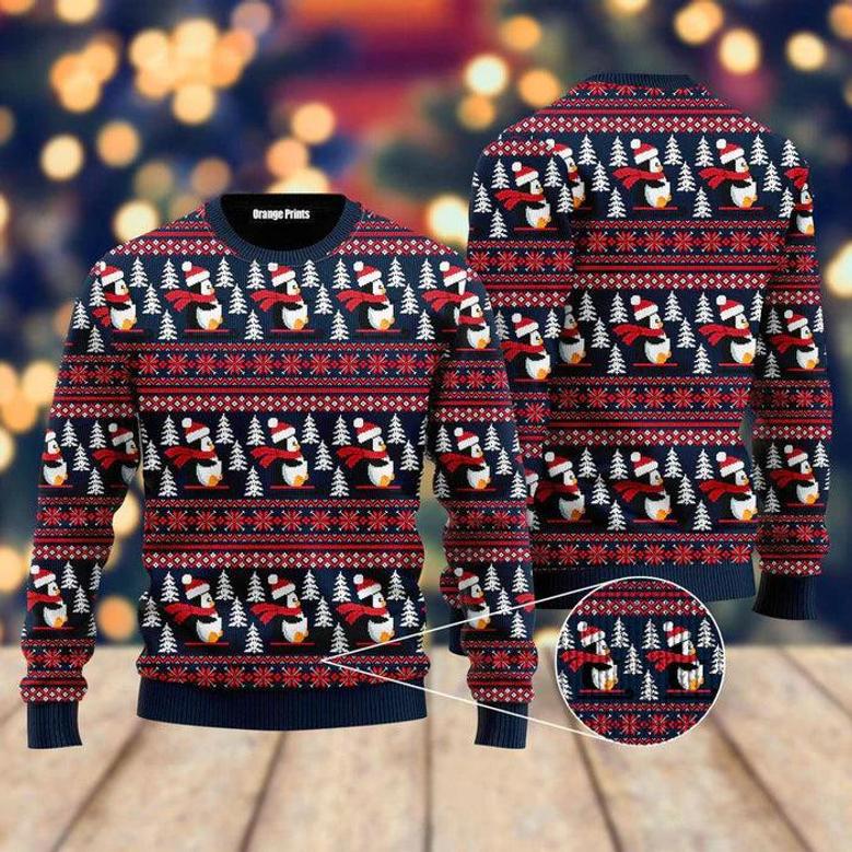 Penguin Ugly Christmas Sweater Ugly Christmas Sweater For Men & Women