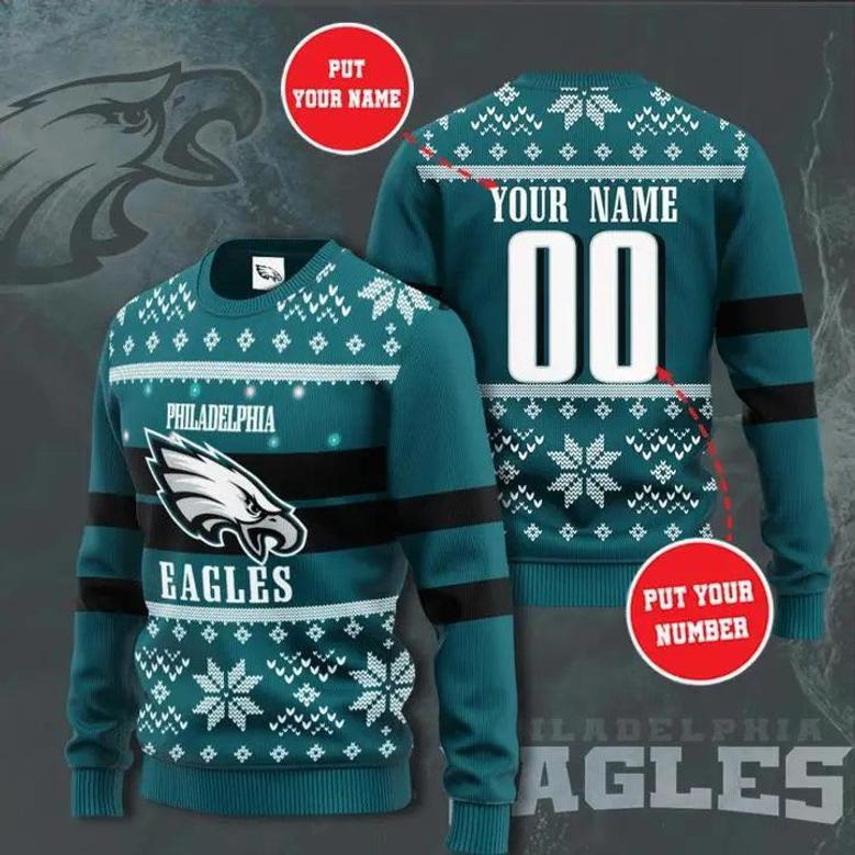 Philadelphia Eagles Ugly Christmas Sweater, Jumpers