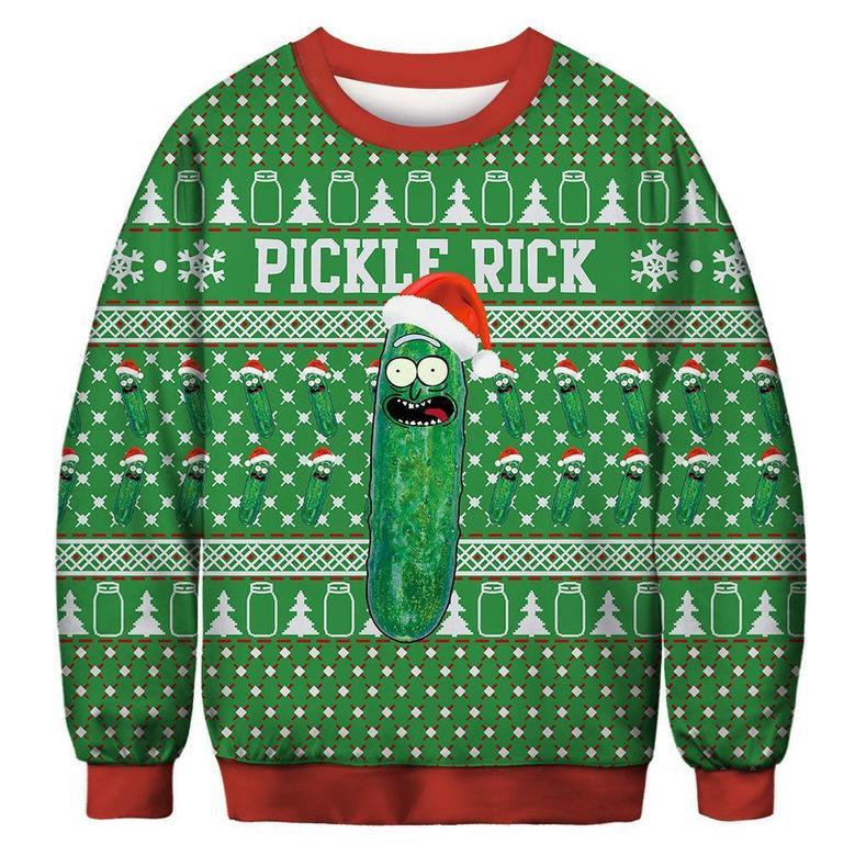 Pickle Rick Ugly Christmas Sweater