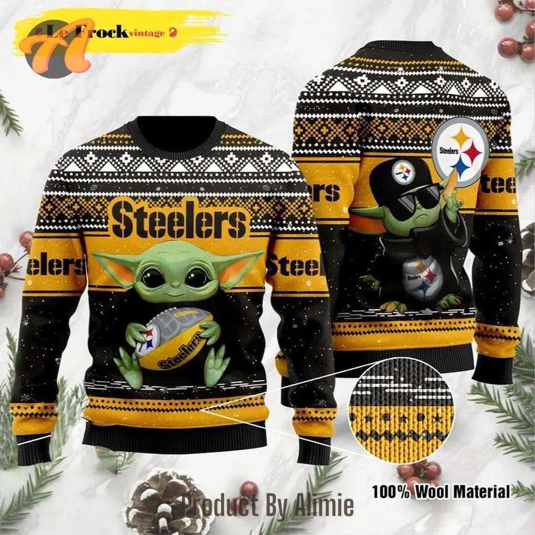 Pittsburgh Steelers Ugly Christmas Sweater, Jumpers Holiday Party