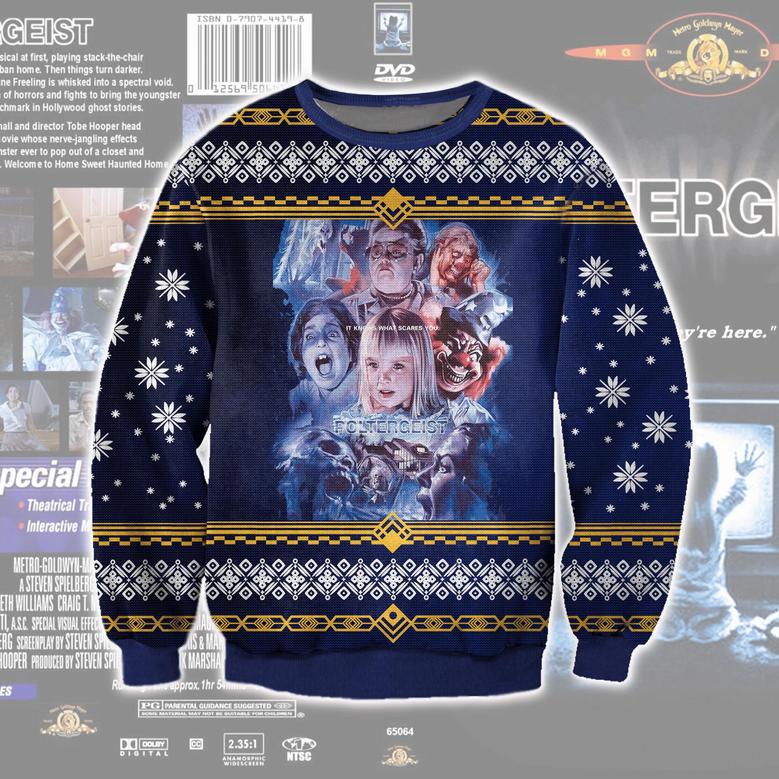 Poltergeist It Knows What Scares You Ugly Christmas Sweater