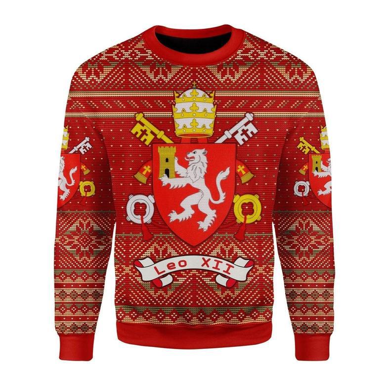 Pope Leo XII Coat of Arms Christmas Sweater