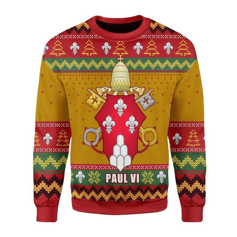 Pope Pope Paul VI Coat Of Arms Christmas Sweater