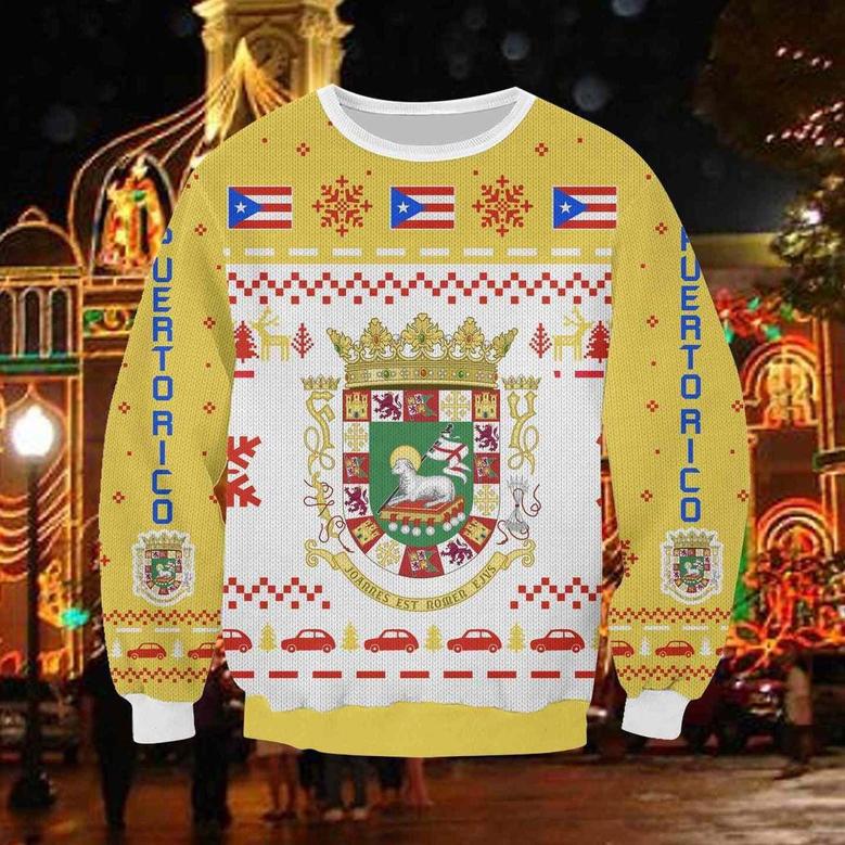 Puerto Rico All Over Print Ugly Christmas Sweater