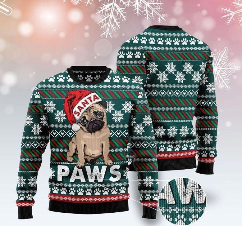 Pug Santa Ugly Christmas Sweater