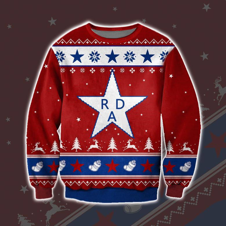 Rad Game Knitting Pattern Print Ugly Christmas Sweater