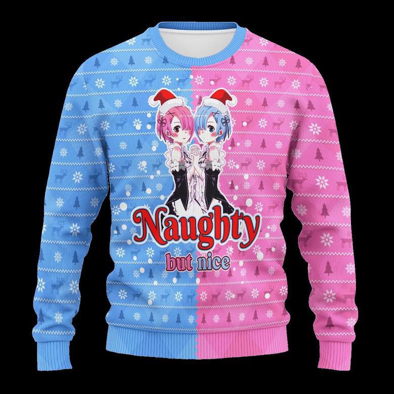 Rem Ram List Ugly Christmas Sweater