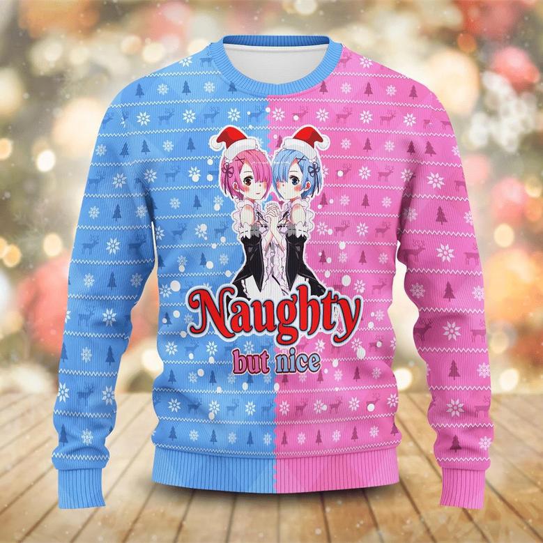 Rem Ram List Ugly Christmas Sweater