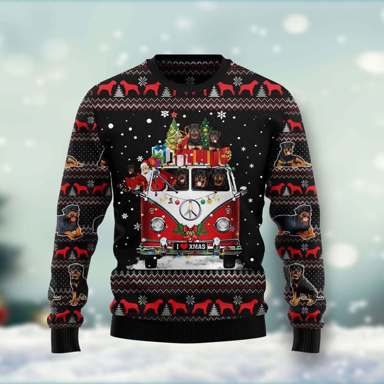 Rottweiler I Love Xmas Ugly Christmas Sweater