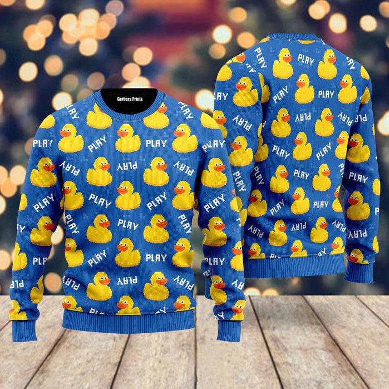 Rubber Duck Ugly Christmas Sweater For Men & Women