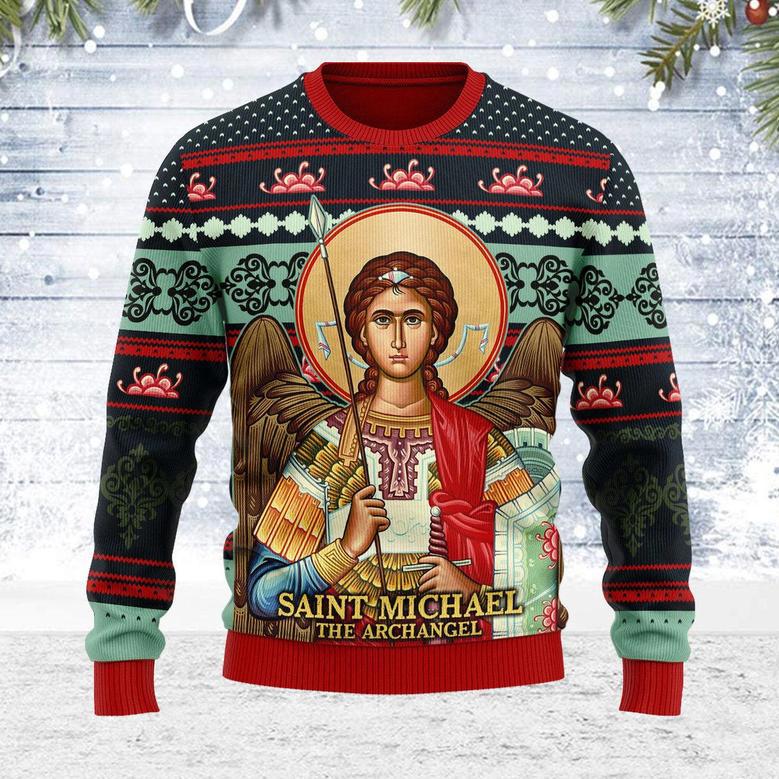 Saint Michael The Archangel Christmas Sweater