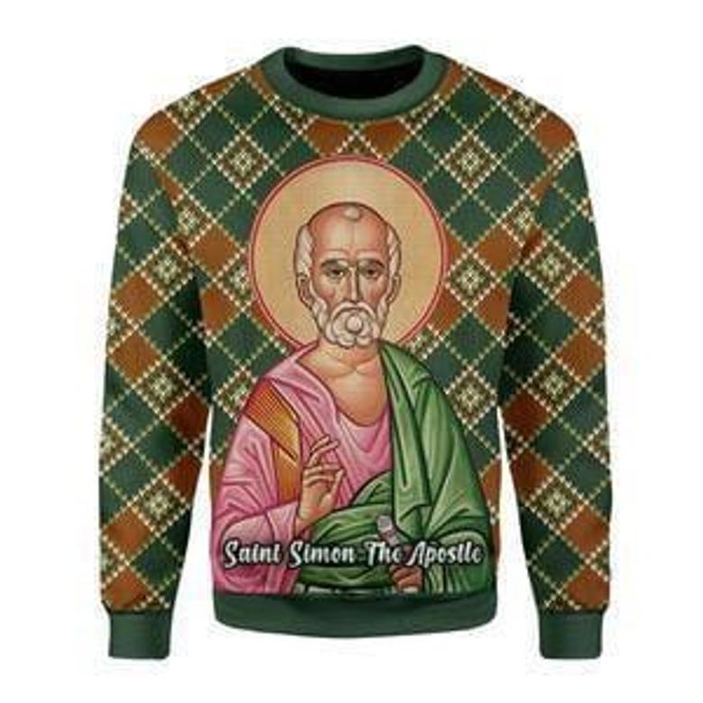 Saint Simon The Zealot Ugly Christmas Sweater