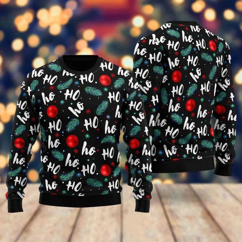 Santa Claus Laughing Pattern Ugly Christmas Sweater For Men & Women