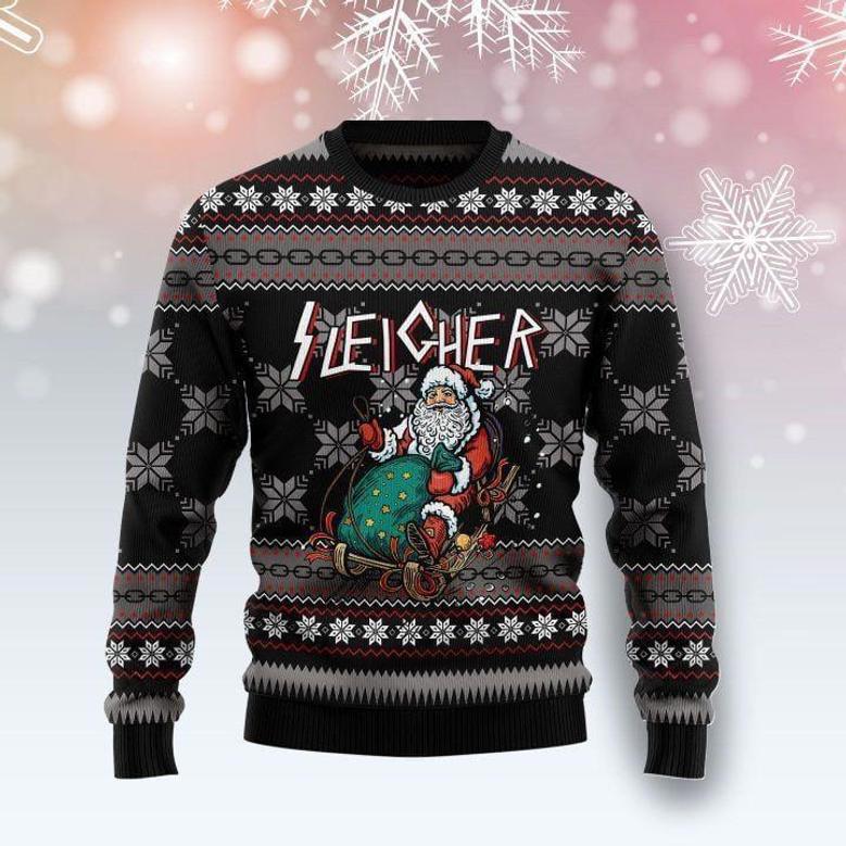 Santa Sleigher Ugly Christmas Sweater