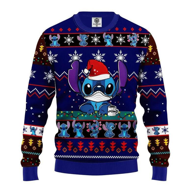 Santa Stitch Lilo And Stitch Disney Ugly Christmas Sweater, Jumpers