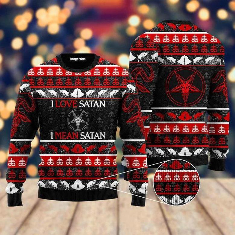 Satanic Tribal Red Ugly Christmas Sweater For Men & Women