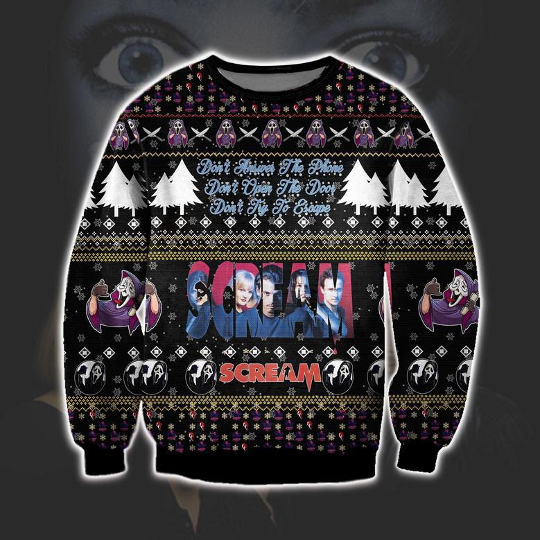 Scream 1996 Knitting Pattern Ugly Christmas Sweater