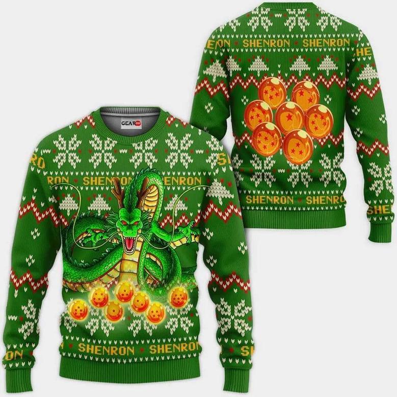 Shenron Anime Dragon Ball Xmas Ugly Christmas Sweater, Jumpers