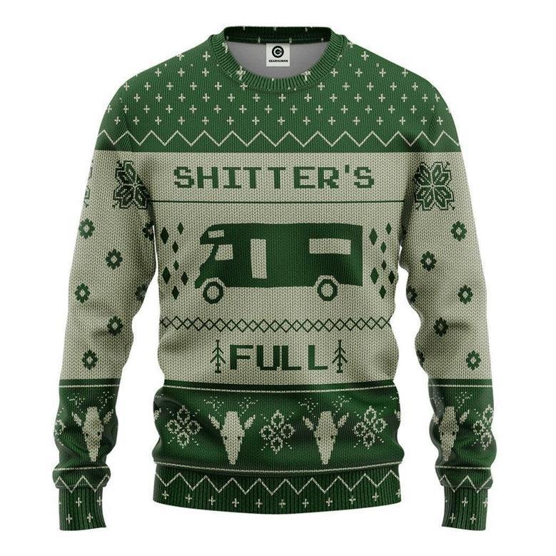 Shitters Full Ugly Christmas Sweater