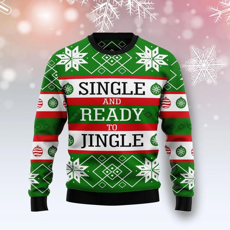 Single Ready To Jingle Ugly Christmas Sweater