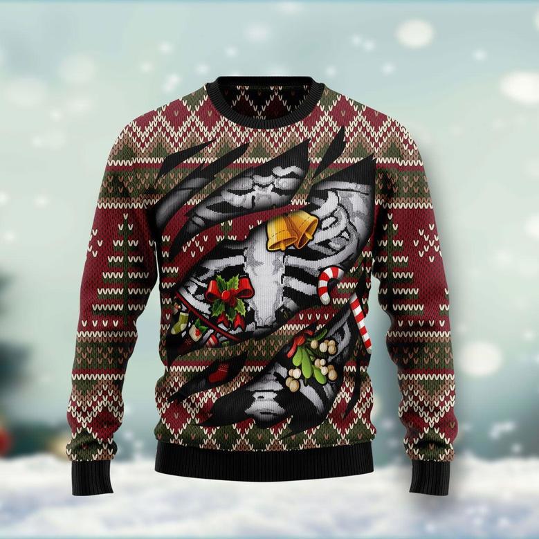 Skeleton Ugly Christmas Sweater