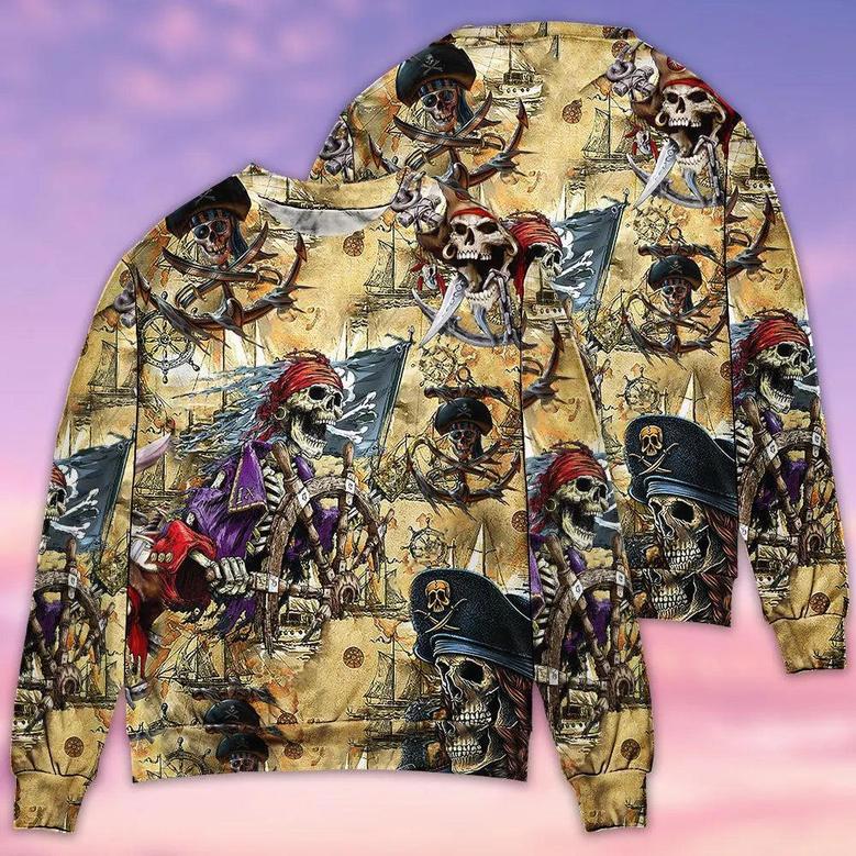 Skull Amazing Pirate Hunting – Sweater – Ugly Christmas Sweaters