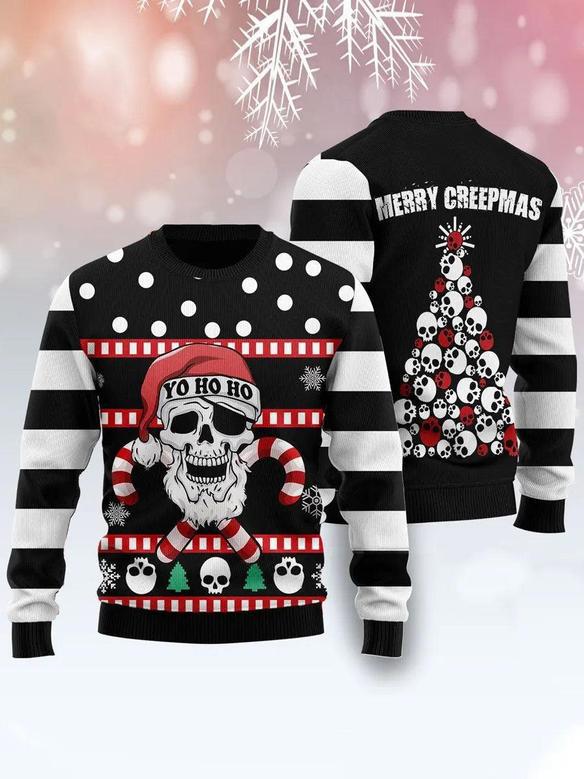 Skull Creepmas Ugly Christmas Print – Ugly Sweater Christmas