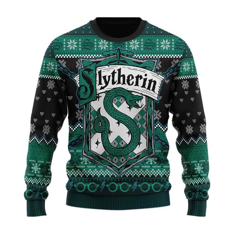 Slytherin Through The Snow Christmas Sweater