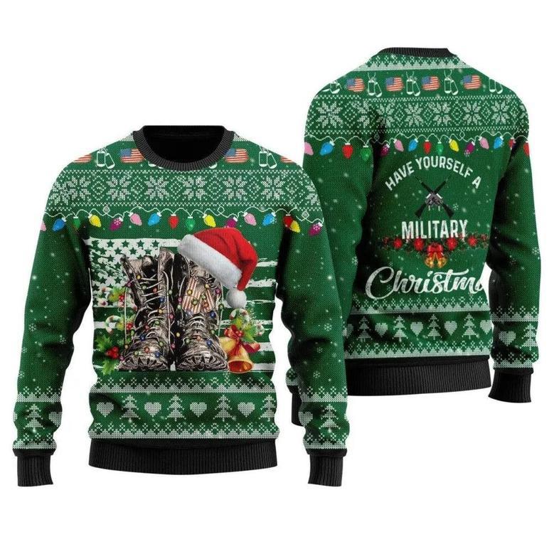 Soldiers Have Yourself A Military Ugly Christmas Sweater, Jumper