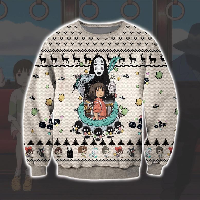 Spirited Away Studio Ghibli Print Ugly Christmas Sweater