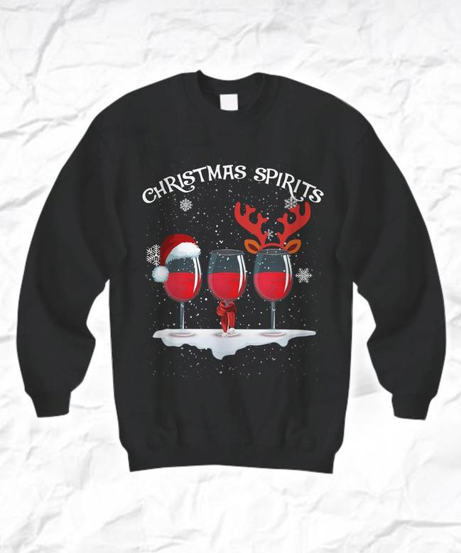 Spirits Drinking Ugly Christmas Sweater