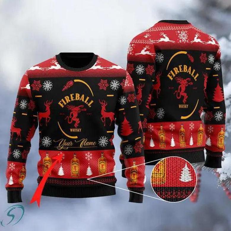 Sweety Fireball Whisky Ugly Christmas Sweater, Jumpers