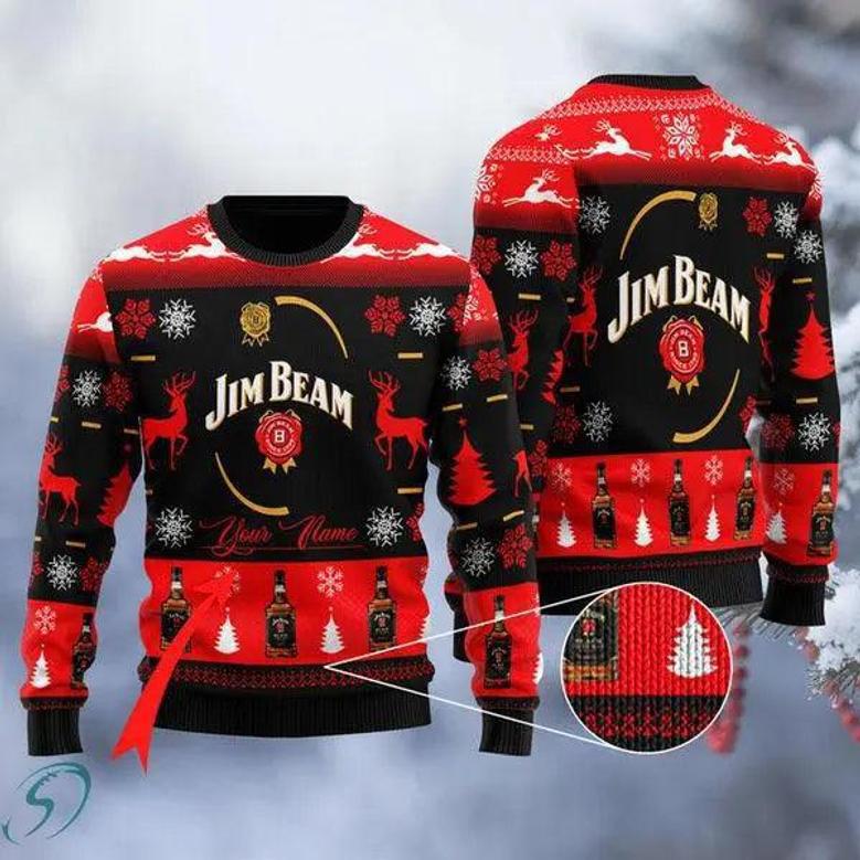 Sweety Jim Beam Ugly Christmas Sweater, Jumpers