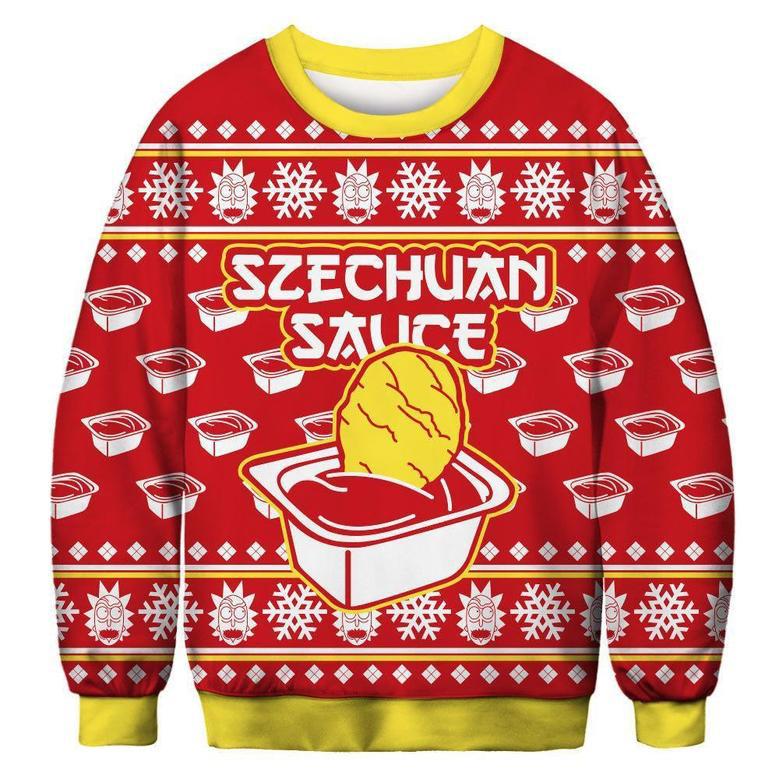 Szechuan Sauce Ugly Christmas Sweater