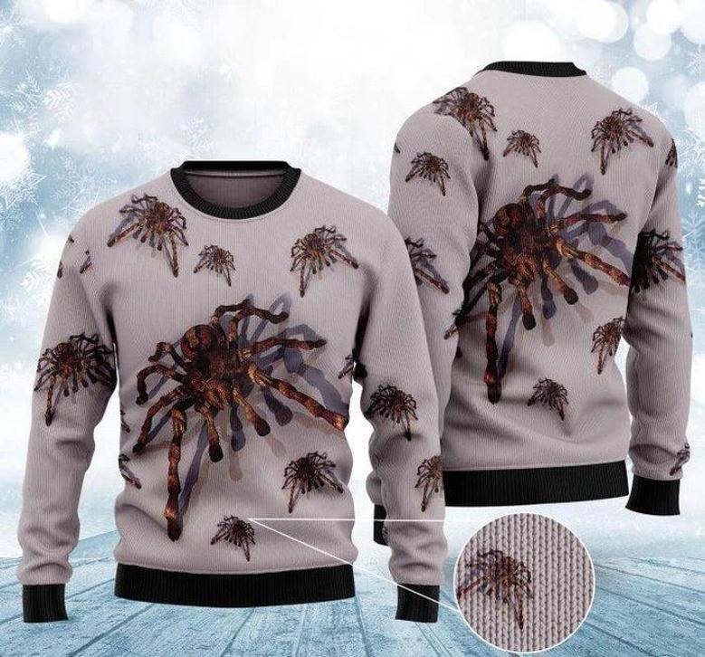 Tarantula Spider Ugly Christmas Sweater For Men & Women