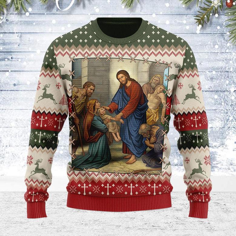 The Divine Physician Artwork Christmas Sweater