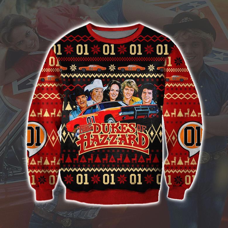 The Dukes Of Hazzard Print Ugly Christmas Sweater