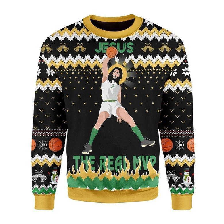 The Real MVP Ugly Christmas Sweater