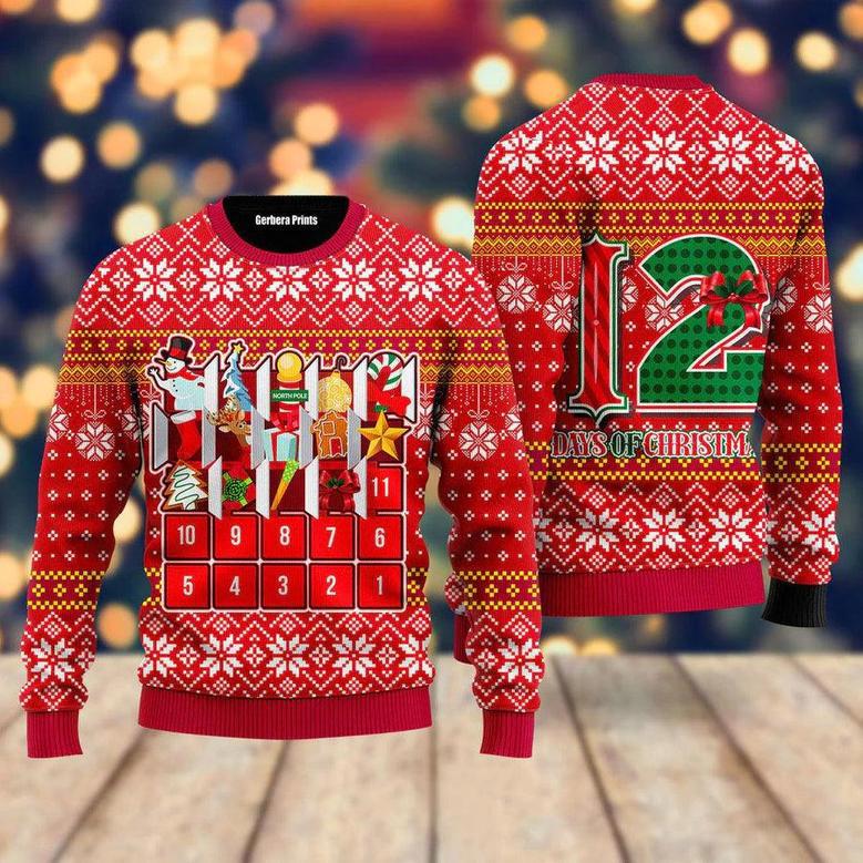 The Twelve Day Of Christmas Ugly Christmas Sweater For Men & Women