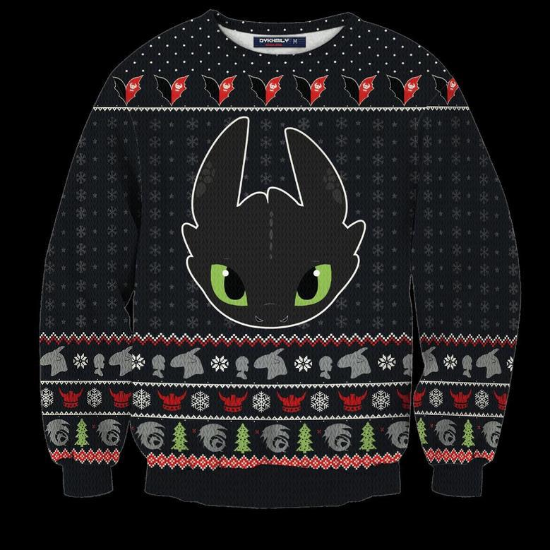 Toothless Ugly Christmas Sweater