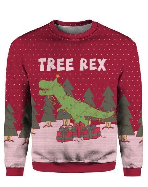 Tree Rex Christmas Ugly Christmas Sweater