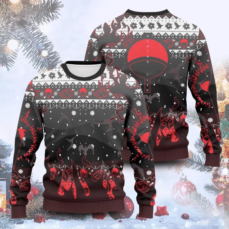 Uchiha Emblem Ugly Christmas Sweater