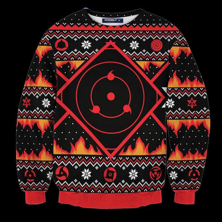 Uchiha Kekkei Genkai Ugly Christmas Sweater