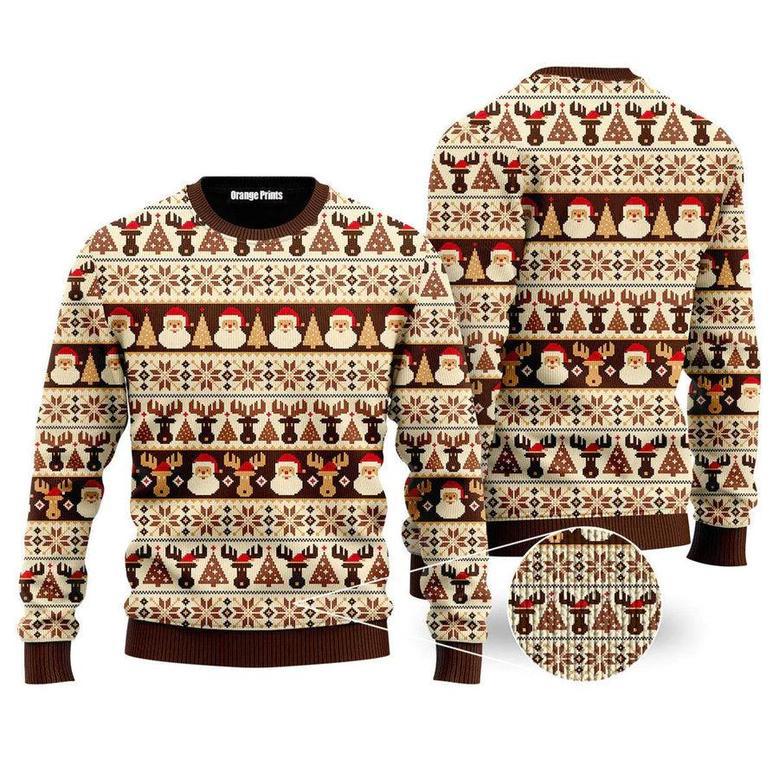 Vintage Nordic Style Xmas Coming Ugly Christmas Sweater For Men & Women