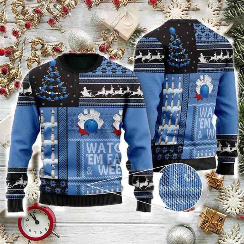 Watch em Fall Weep Ugly Christmas Sweater