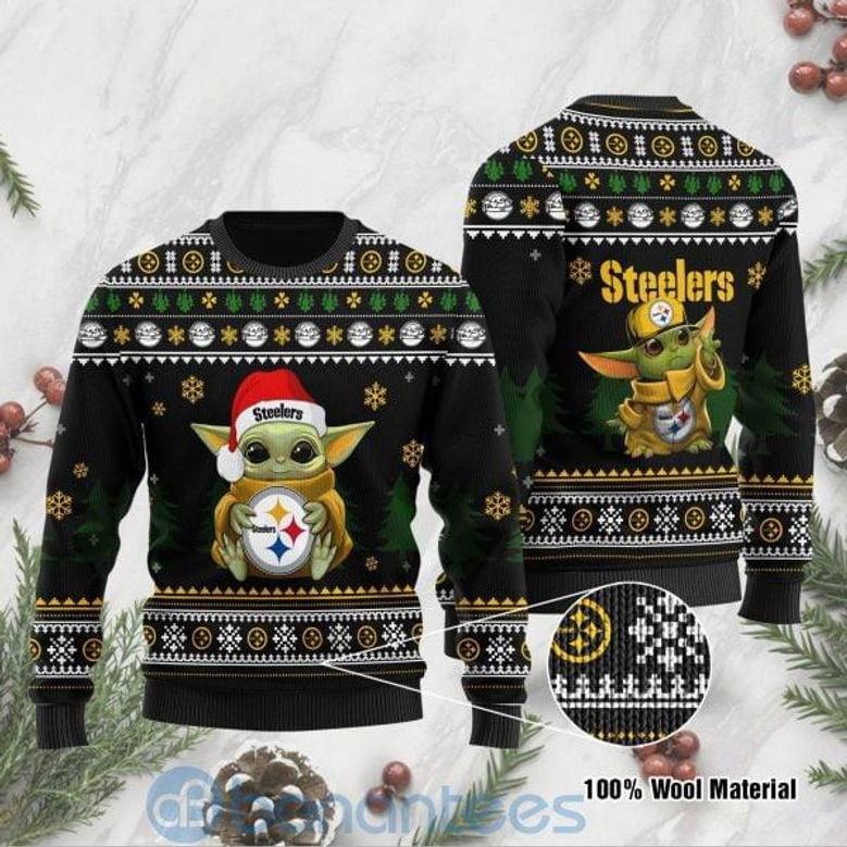 Yoda Baby Love Pittsburgh Steelers Ugly Christmas Sweater