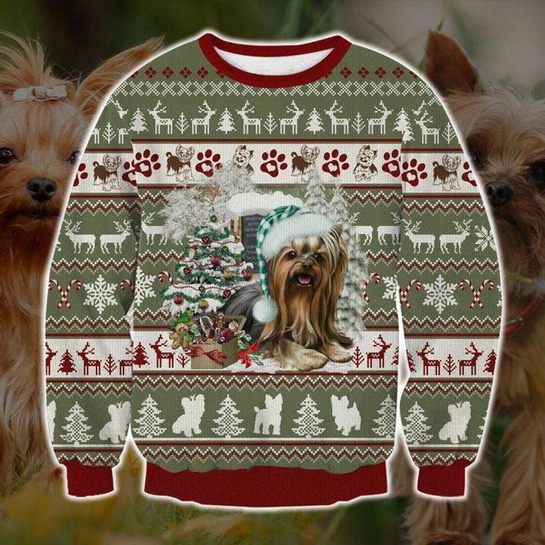 Yorkie Love Christmas Ugly Christmas Sweater