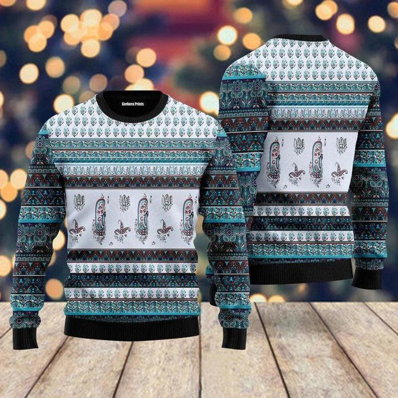 Awesome Indian Floral Ugly Christmas Sweater For Men & Women