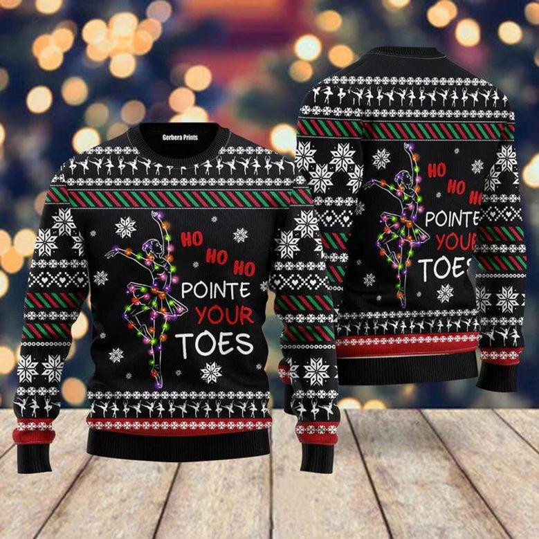 Ballet Pointe Ugly Christmas Sweater For Men & Women