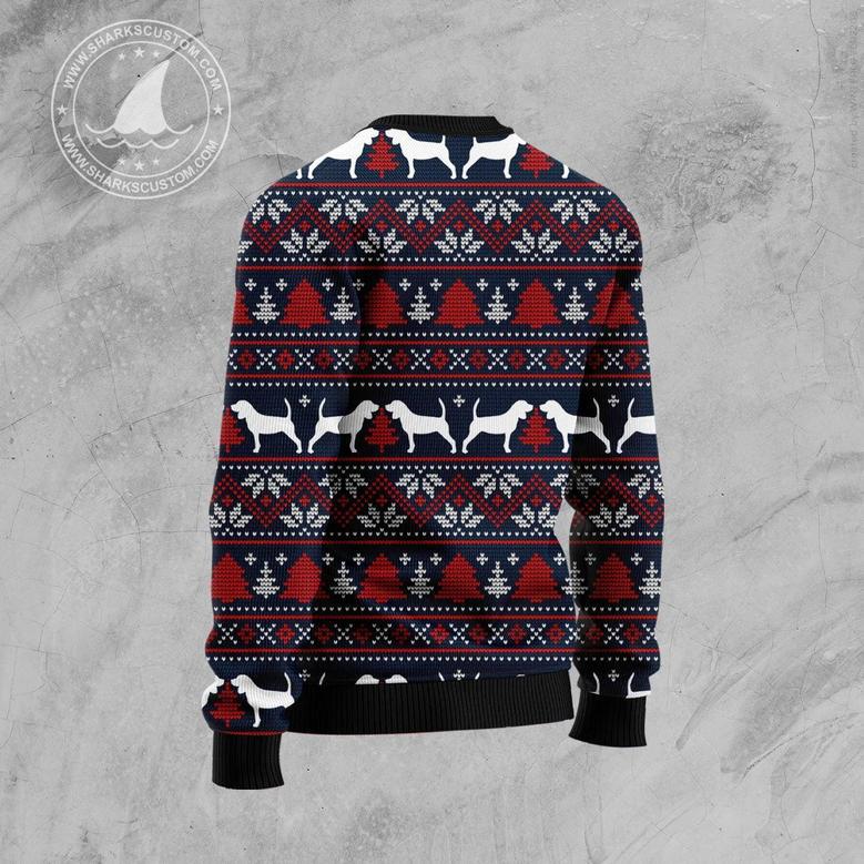 Beagle They Know When You Have Snacks Ugly Christmas Sweater unisex womens & mens, couples matching, friends, funny family sweater gifts